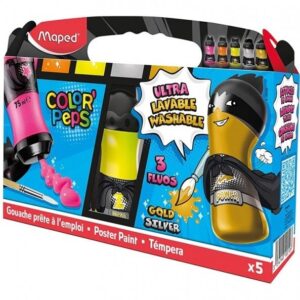 گواش 5 رنگ نئونی و اکلیلی مپد Maped کد 810012   کد 289