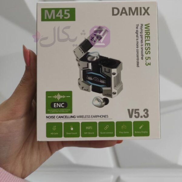 هندزفری بلوتوثی دامیکس مدل M45 ENC مشکی کد 158