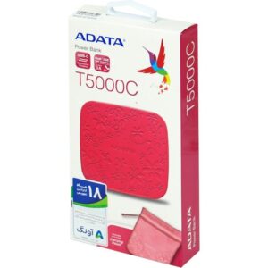 شارژر همراه ای دیتا مدل T5000C ظرفیت 5000 میلی آمپر ساعت کد 102