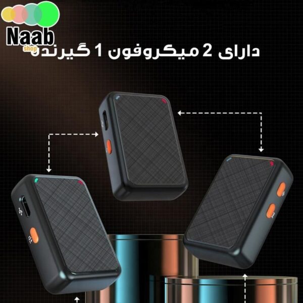 میکروفن بی سیم یقه ای مدل K66 تک کاربره کد 248