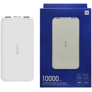 پاوربانک شیائومی مدل Redmi ظرفیت 10000 میلی آمپر به همراه کابل micro USB کد 161