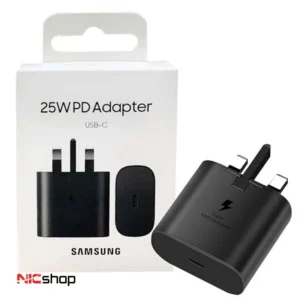 شارژر 25 وات سامسونگ مدل USB C مناسب گوشی آیفون 16 پرومکس برند KSکد1465