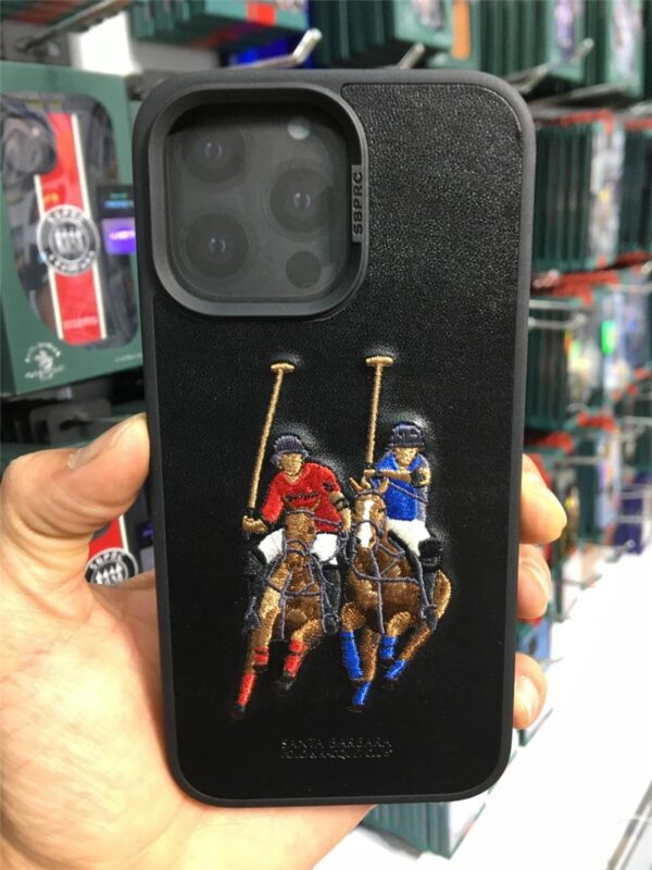 قاب چرمی پولو Polo مدل چوگان مناسب برای Apple iPhone 14 pro max کد 1946