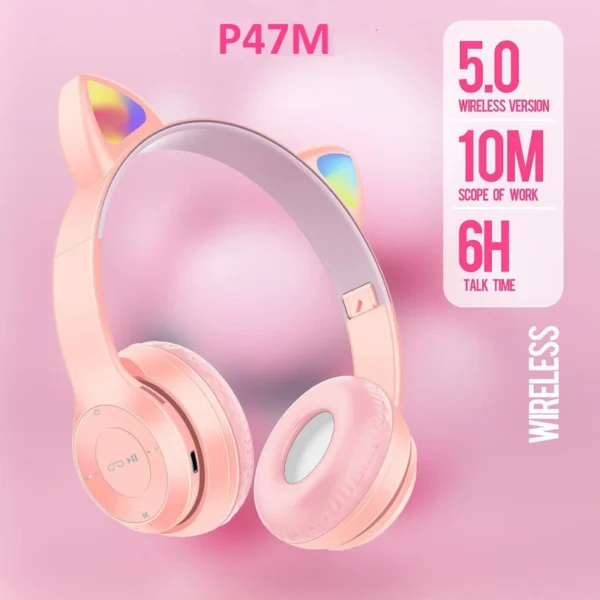 هدفون بی‌سیم CATear مدل P47M دو گوشی کد 37