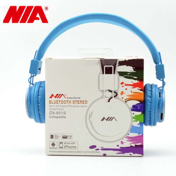 هدفون بی سیم نیا مدل Q8-851S رنگ بنفش کد 2873