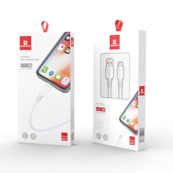 کابل تبدیل USB به USB-C بیبوشی مدل A02 طول 1 متر کد2972