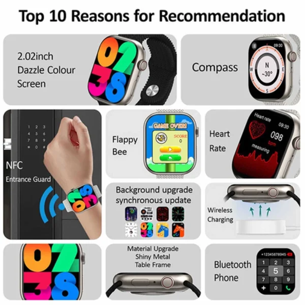 ساعت هوشمند مدل HK9 PRO کد 2876