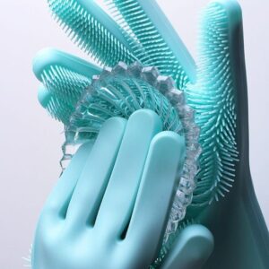 دستکش ظرفشویی سیلیکونی آجدار کد b081