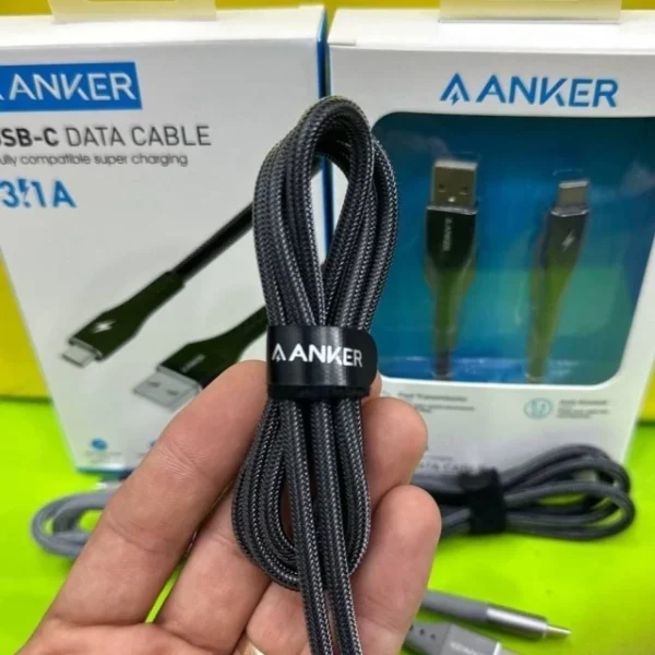 کابل شارژ میکرو اندروید فست شارژ کنفی پکدار ANKER کد 3871