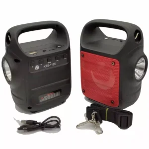 اسپیکر بلوتوثی قابل حمل KTS-1185 مجهز به چراغ LED قوی کد B 5158