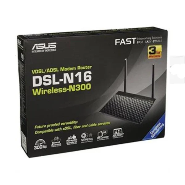 مودم روتر بی سیم VDSL/ADSL ایسوس مدل DSL-N16 کد B5630