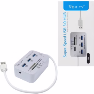 هاب 3 پورت USB 3.0 وریتی مدل H-408 کد B5878