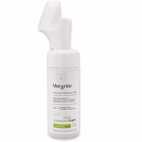 فوم شوینده صورت مناسب پوست چرب و مستعد آکنه حجم 150 میلی لیتر مارگریت کد B5912