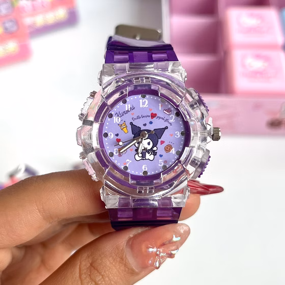 ساعت مچی چراغدار کرومی ملودی سینامورول - کرومی کد B6807