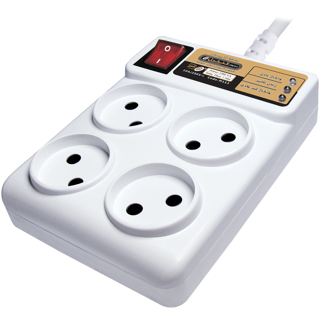 محافظ ولتاژ الکترونیکی نمودار کنترل مدل M113 مناسب کامپیوتر و لوازم صوتی تصویری کدB7090