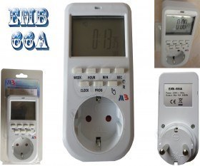 تایمر برق هفتگی دیجیتالی مدل 66A کد B7242
