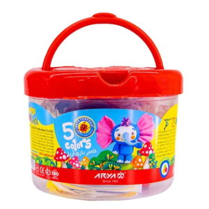 خمیر بازی سطلی 5 رنگ آریا کدB7666