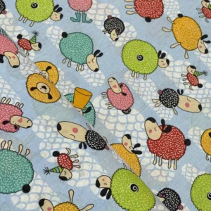 پارچه لباس مدل نخی طرح ببعی  کد B7682