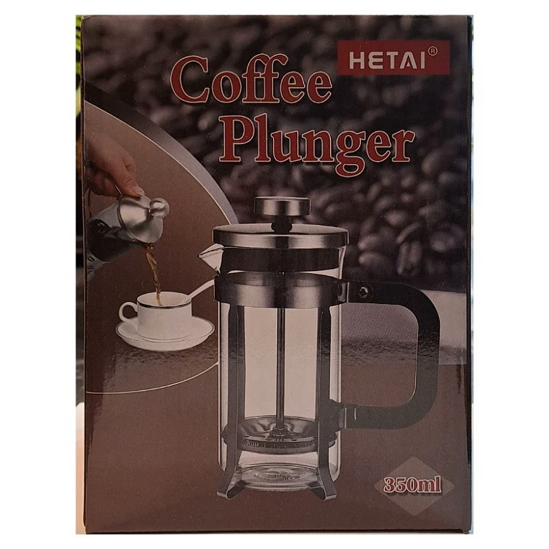فرنچ پرس 600 میل استیل Coffee Plunger برند HETAI کد B7786
