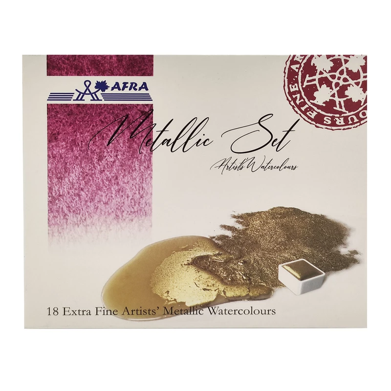 آبرنگ افرا 18 رنگ مدل متالیک کد Met18 کد B7806