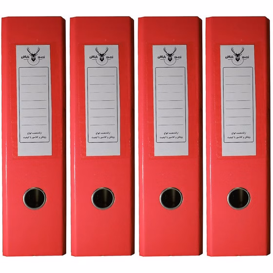 زونکن زرین بایگان مدل A4 بسته 4 عددی رنگ سفید موجو کد B8022