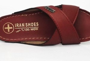 دمپایی زنانه ایران طرح ضربدری سایز 41 کد B8045