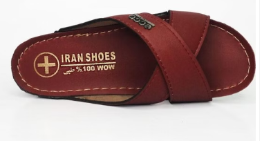 دمپایی زنانه ایران طرح ضربدری سایز 41 کد B8045