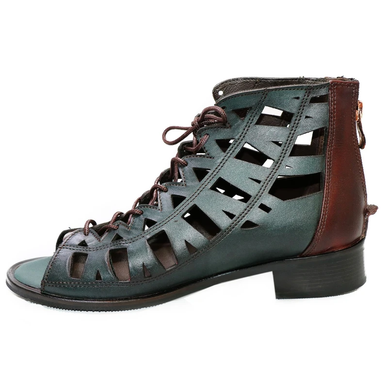 صندل زنانه ماهین چرم سایز 40 کدB8151