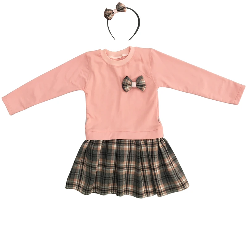 ست تل مو و پیراهن دخترانه 3تا4 سال کد B8161