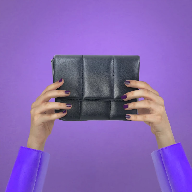 کیف دوشی زنانه مدل مینی مشکی کد B8350