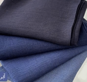 شال نخی  ابی کاربنی موجود  کد B8356