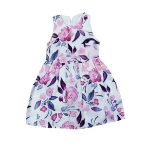 پیراهن دخترانه مدل برگی 2  سال کد B8357