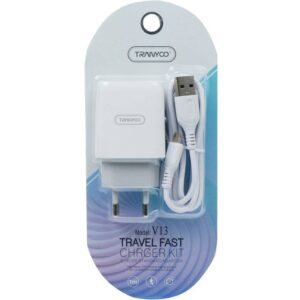 شارژر دیواری ترانیو  به همراه کابل تبدیل microUSB کد B8402