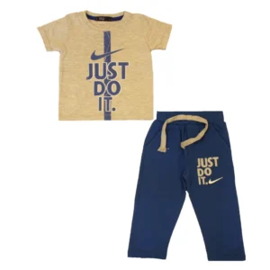 ست تی شرت و شلوار  ابی طوسی سایز 2 کدB8534