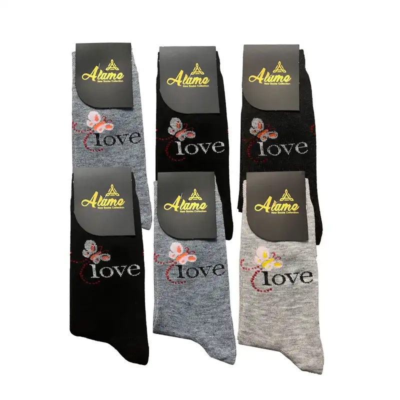 جوراب زنانه آلامه مدل mu900 مجموعه 5 عددی کد B8607