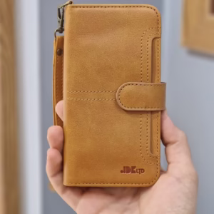 کیف کلاسوری آیفون 13 پرومکس چرمی جاکارتی چند منظوره کد B8619