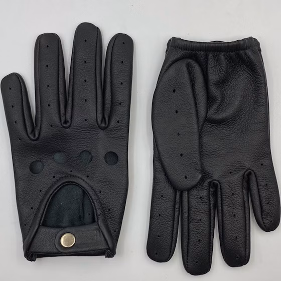 دستکش چرم رانندگی مردانه triton کد B8623