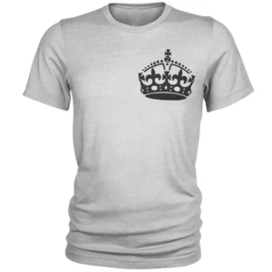 تیشرت مردانه طرح تاج سایز XL سفید   کد  B8625