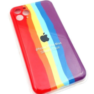 قاب گوشی iPhone 11 Pro Max آیفون سیلیکونی اورجینال رنگین کمانی پاک کنی کد B8626