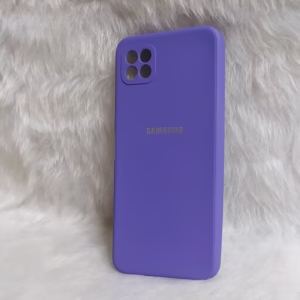 کاور مدل سیلیکون مناسب برای گوشی موبایل سامسونگ Galaxy A22  رنگ بنفش کد
