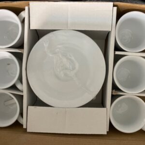 استکان نعلبکی سفید کد B8808