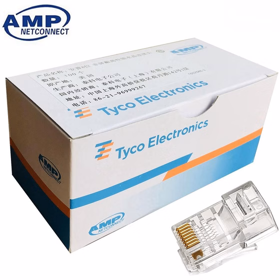 کانکتور AMP Cat6 وارداتی بسته 100 عددی کد B11668