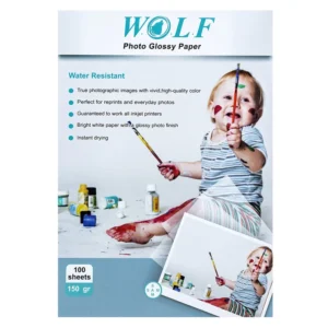 کاغذ فتو گلاسه 150 گرم ولف سایز A4 کد B11871