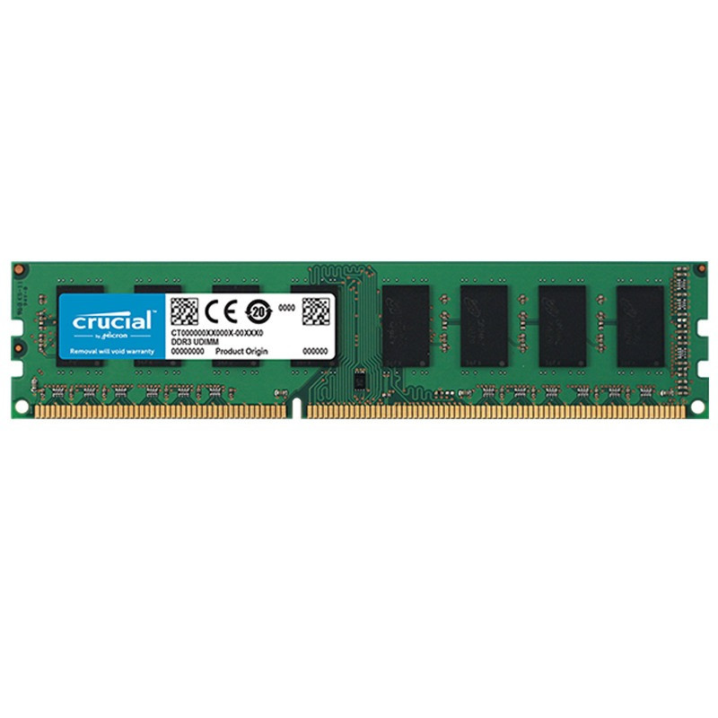رم دسکتاپ DDR3 تک کاناله 1600 مگاهرتز CL11 کروشیال مدل UDIMM ظرفیت 4 گیگابایت کد B12717