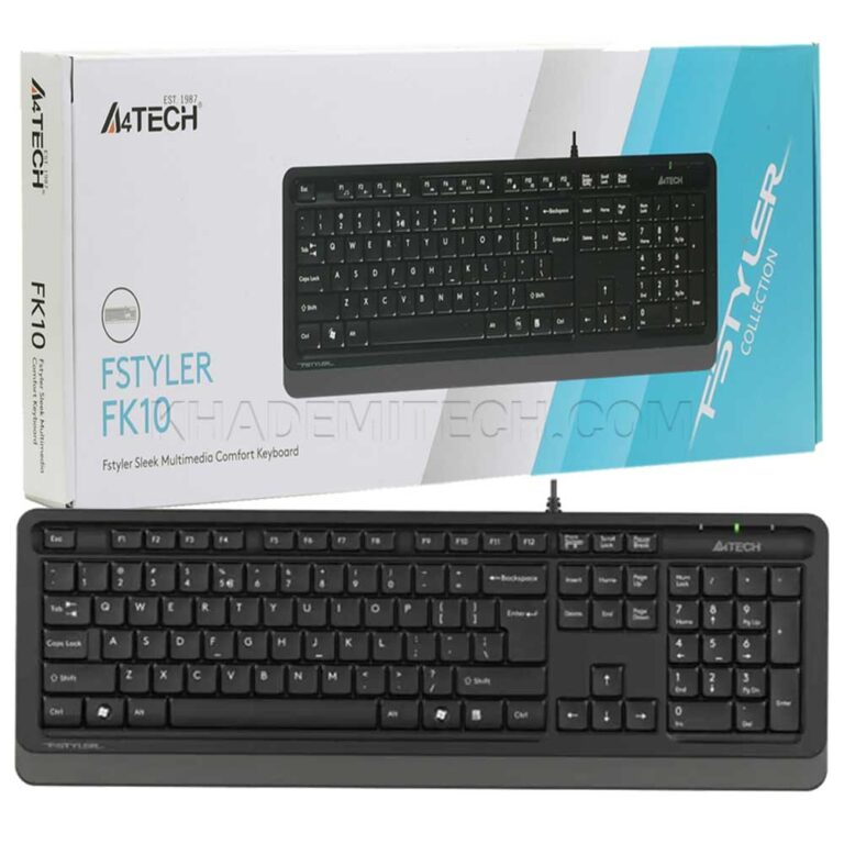 کیبورد سیم دار ایفورتک مدل A4TECH FSTYLER FK10 کد B13127