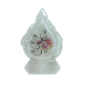 آباژور سنگ نمک مدل اشک لبه هلالی کوچک آیه دار کدB15176
