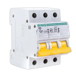 فیوز مینیاتوری سه پل 25 آمپر دنا الکتریک ایرانیان مدل C25-6KA-3P کد B16539