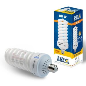 لامپ کم مصرف 80 وات دلتا مدل تمام پیچ پایه E27 کد B16545