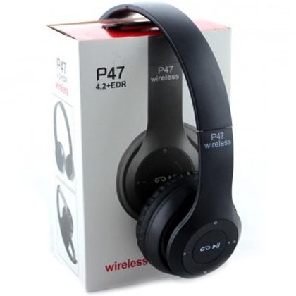 هدفون بی سیم مدل P47 اصل رنگ مشکی کد B18735