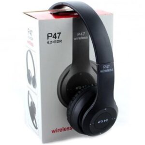 هدفون بی سیم مدل P47 اصل رنگ مشکی کد B18310